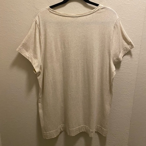 Chico's Sequin Embellished Tonal Palm Print Tee Size 3 (XL) - Picture 11 of 11